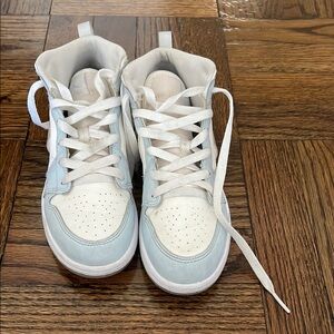 Nike kids  White and Blue High-Top Sneakers